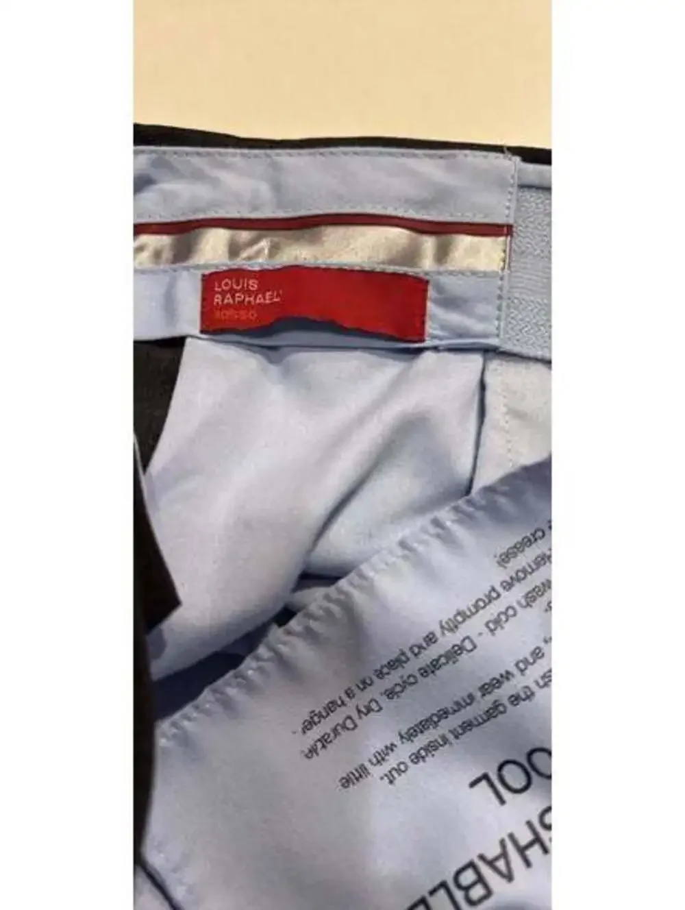 Louis Raphael Rosso Washable Wool Dress Pants
